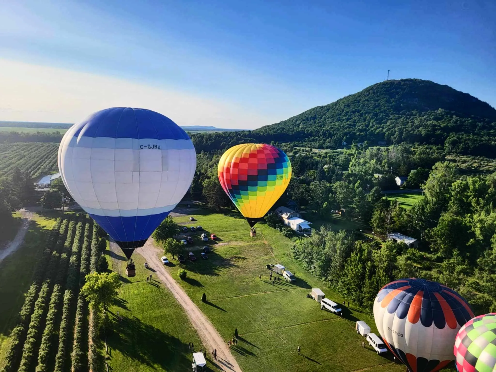Les couleurs éclatantes de nos montgolfières